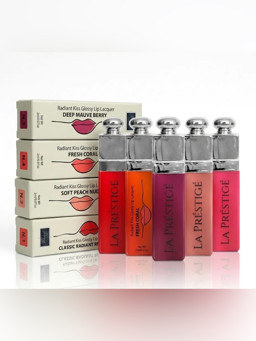 Predire La Prestige Complete Lip Lacquer Line 5 Piece Bundle ~ Retail $195